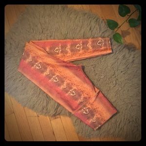 Mika full length snakeskin yoga pants